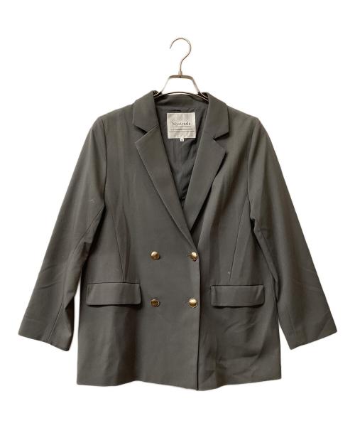 Mystrada（マイストラーダ）Mystrada (マイストラーダ) ダブルボタンテーラードジャケット グレー サイズ:38の古着・服飾アイテム