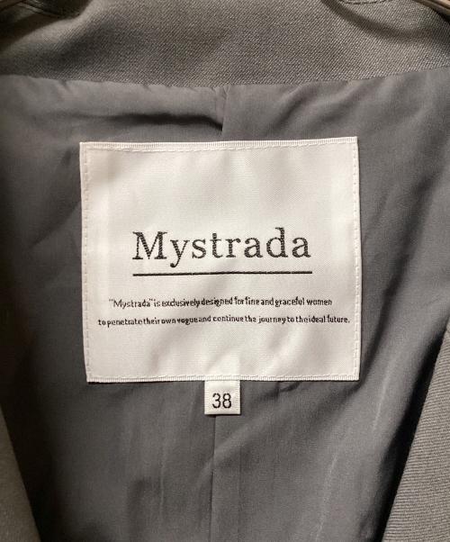 Mystrada（マイストラーダ）Mystrada (マイストラーダ) ダブルボタンテーラードジャケット グレー サイズ:38の古着・服飾アイテム