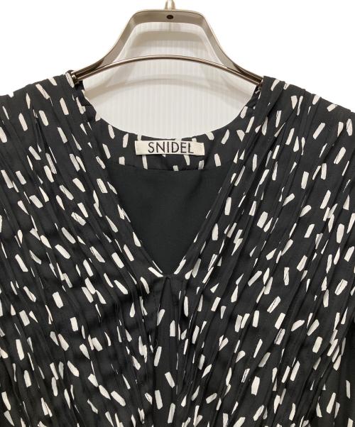 Snidel（スナイデル）Snidel (スナイデル) 半袖ワンピース ブラックの古着・服飾アイテム