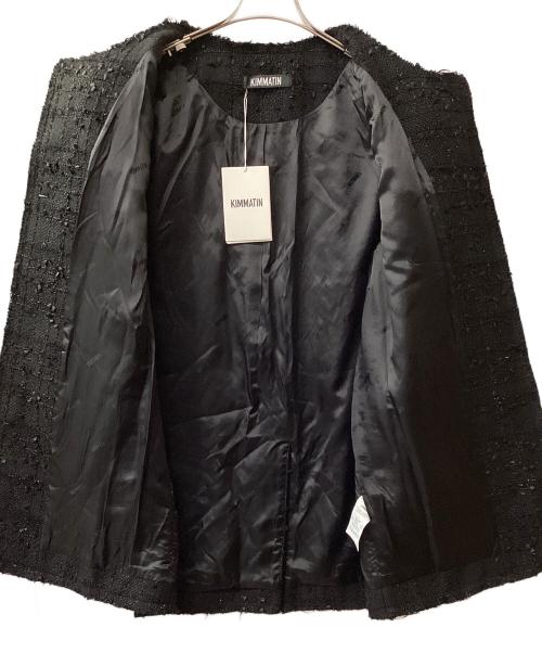 KIMMATIN（キムマーティン）KIMMATIN (キムマーティン) ツイードジャケット ブラック サイズ:Freeの古着・服飾アイテム