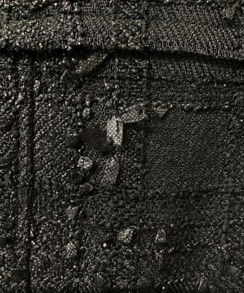 KIMMATIN（キムマーティン）KIMMATIN (キムマーティン) ツイードジャケット ブラック サイズ:Freeの古着・服飾アイテム