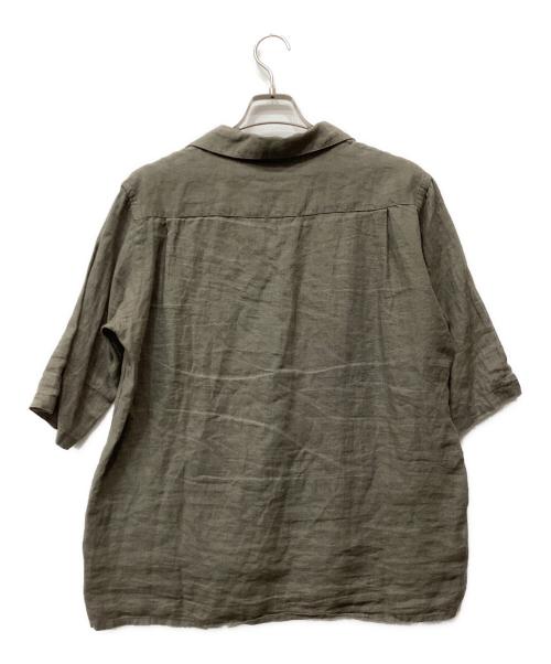 James Mortimer（ジェームス・モルティマー）James Mortimer (ジェームス・モルティマー) リネン半袖シャツ グレー サイズ:38の古着・服飾アイテム