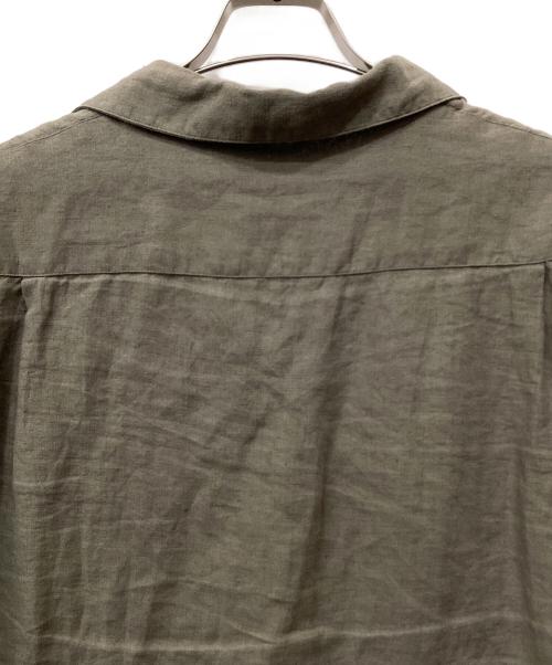 James Mortimer（ジェームス・モルティマー）James Mortimer (ジェームス・モルティマー) リネン半袖シャツ グレー サイズ:38の古着・服飾アイテム