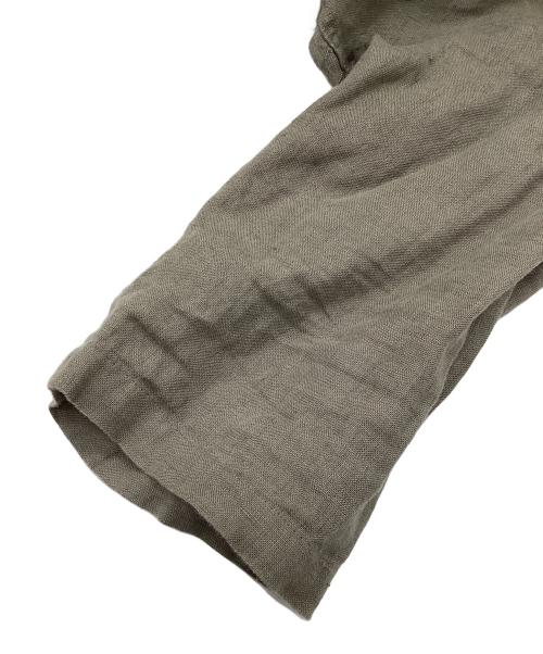 James Mortimer（ジェームス・モルティマー）James Mortimer (ジェームス・モルティマー) リネン半袖シャツ グレー サイズ:38の古着・服飾アイテム