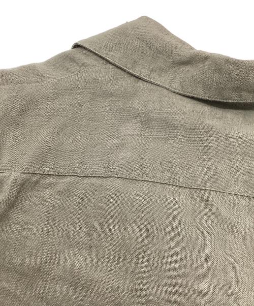 James Mortimer（ジェームス・モルティマー）James Mortimer (ジェームス・モルティマー) リネン半袖シャツ グレー サイズ:38の古着・服飾アイテム