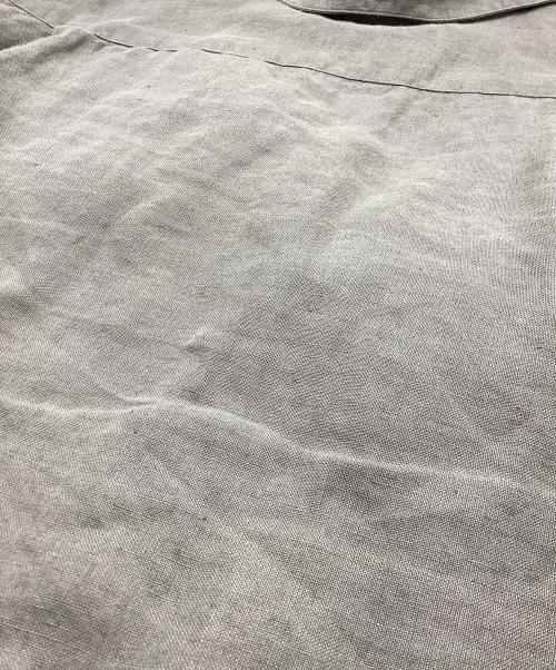 James Mortimer（ジェームス・モルティマー）James Mortimer (ジェームス・モルティマー) リネン半袖シャツ グレー サイズ:38の古着・服飾アイテム