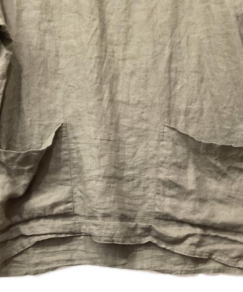 James Mortimer（ジェームス・モルティマー）James Mortimer (ジェームス・モルティマー) リネン半袖シャツ グレー サイズ:38の古着・服飾アイテム