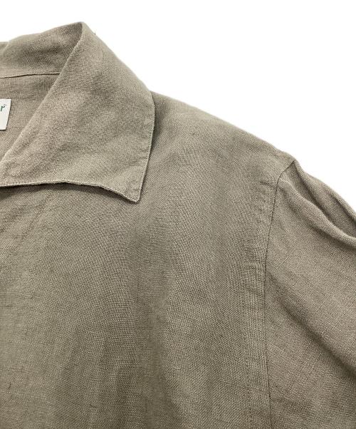 James Mortimer（ジェームス・モルティマー）James Mortimer (ジェームス・モルティマー) リネン半袖シャツ グレー サイズ:38の古着・服飾アイテム