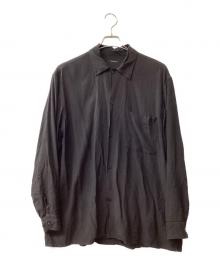COMOLI（コモリ）の古着「レーヨンオープンカラーシャツ 20SS」｜ブラック