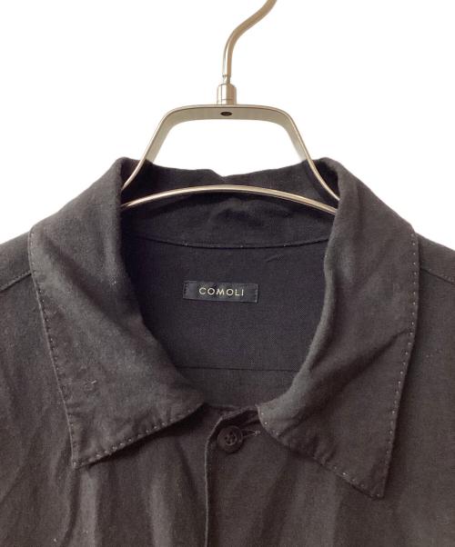 COMOLI（コモリ）COMOLI (コモリ) レーヨンオープンカラーシャツ 20SS ブラック サイズ:Sの古着・服飾アイテム