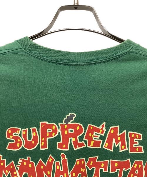 SUPREME（シュプリーム）SUPREME (シュプリーム) 半袖カットソー Manhattan グリーン サイズ:Mの古着・服飾アイテム