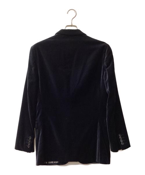 BURBERRY BLACK LABEL（バーバリーブラックレーベル）BURBERRY BLACK LABEL (バーバリーブラックレーベル) ベロアジャケット ブラック サイズ:Mの古着・服飾アイテム