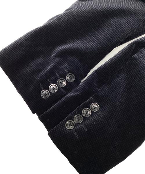 BURBERRY BLACK LABEL（バーバリーブラックレーベル）BURBERRY BLACK LABEL (バーバリーブラックレーベル) ベロアジャケット ブラック サイズ:Mの古着・服飾アイテム