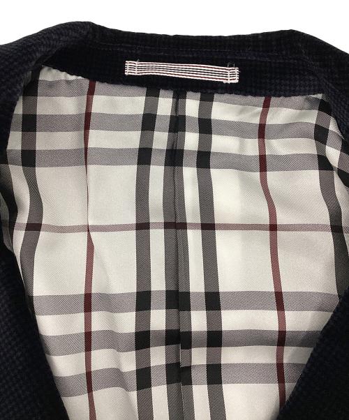 BURBERRY BLACK LABEL（バーバリーブラックレーベル）BURBERRY BLACK LABEL (バーバリーブラックレーベル) ベロアジャケット ブラック サイズ:Mの古着・服飾アイテム