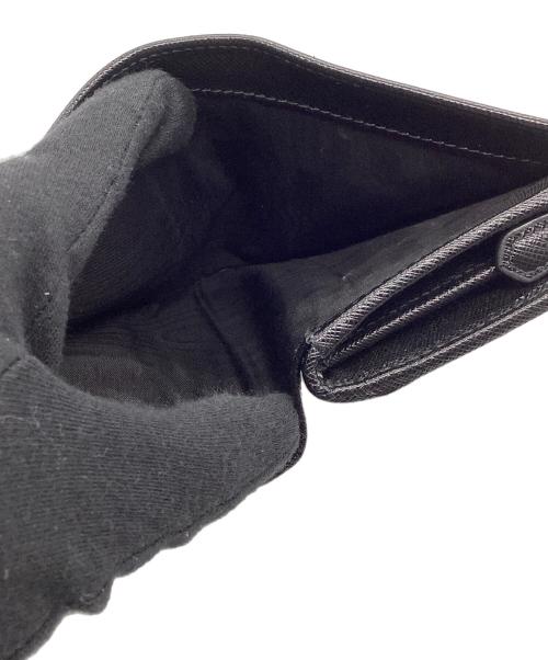 PRADA（プラダ）PRADA (プラダ) PORTAFOGLIO LAMPO サフィアーノ メタルロゴ  ブラックの古着・服飾アイテム