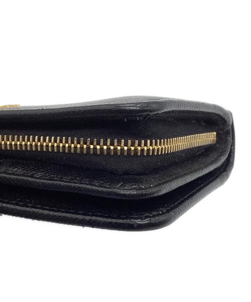 PRADA（プラダ）PRADA (プラダ) PORTAFOGLIO LAMPO サフィアーノ メタルロゴ  ブラックの古着・服飾アイテム