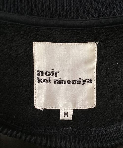 noir kei ninomiya（ノワール ケイ ニノミヤ）noir kei ninomiya (ノワール ケイ ニノミヤ) ジョーゼットスウェット グレー×ブラック サイズ:Mの古着・服飾アイテム