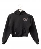 9090GIRLナインティナインティガール）の古着「プルオーバーパーカー」｜ブラック