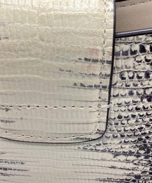 COACH（コーチ）COACH (コーチ) エライザ ショルダーバッグ ブラック×アイボリーの古着・服飾アイテム