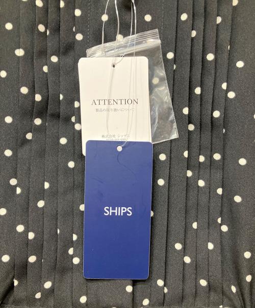 SHIPS（シップス）SHIPS (シップス) 長袖ワンピース ブラック×ホワイト サイズ:Mの古着・服飾アイテム