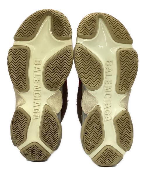 BALENCIAGA（バレンシアガ）BALENCIAGA (バレンシアガ) BALENCIAGA Triple S グレー×ブラック×レッド×ブルー サイズ:28.5㎝の古着・服飾アイテム