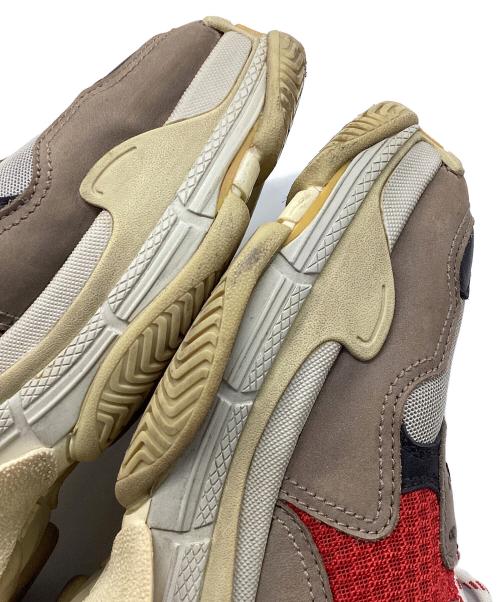 BALENCIAGA（バレンシアガ）BALENCIAGA (バレンシアガ) BALENCIAGA Triple S グレー×ブラック×レッド×ブルー サイズ:28.5㎝の古着・服飾アイテム