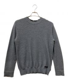 BLACK LABEL CRESTBRIDGE（ブラックレーベル クレストブリッジ）の古着「薄手ニット」｜グレー
