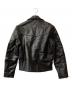 HORN WORKS (ホーンワークス) レザーダブルライダースジャケット ブラック サイズ:L：10000円