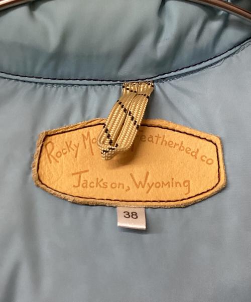 RockyMountainFeatherBed（ロッキーマウンテンフェザーベッド）RockyMountainFeatherBed (ロッキーマウンテンフェザーベッド) 切替レザーダウンベスト ネイビー サイズ:38の古着・服飾アイテム