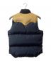 RockyMountainFeatherBed (ロッキーマウンテンフェザーベッド) 切替レザーダウンベスト ネイビー サイズ:38：10000円