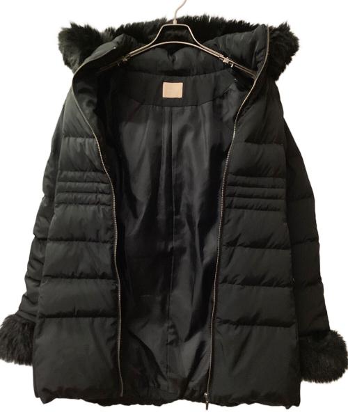 Resexxy（リゼクシー）Resexxy (リゼクシー) フード付ダウンコート ブラック サイズ:Mの古着・服飾アイテム