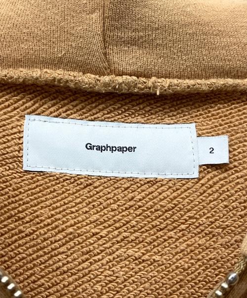 Graphpaper（グラフペーパー）Graphpaper (グラフペーパー) ジップパーカー ブラウン サイズ:2の古着・服飾アイテム