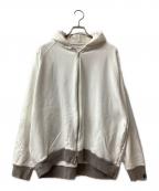 Graphpaperグラフペーパー）の古着「フルジップパーカー」｜ホワイト