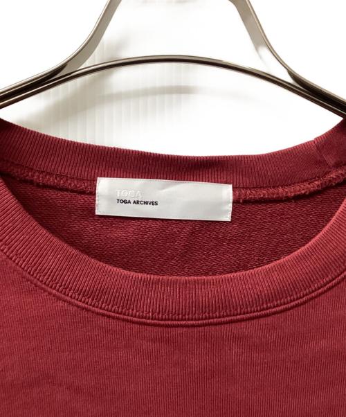 TOGA ARCHIVES（トーガアーカイブス）TOGA ARCHIVES (トーガアーカイブス) クルーネックスウェット レッド サイズ:Mの古着・服飾アイテム