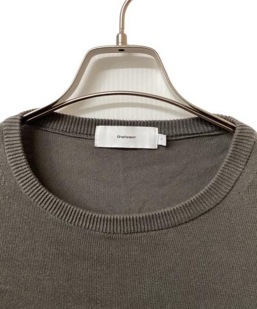 Graphpaper（グラフペーパー）Graphpaper (グラフペーパー) Suvin L/S Crew Neck  ダークグレー サイズ:Freeの古着・服飾アイテム