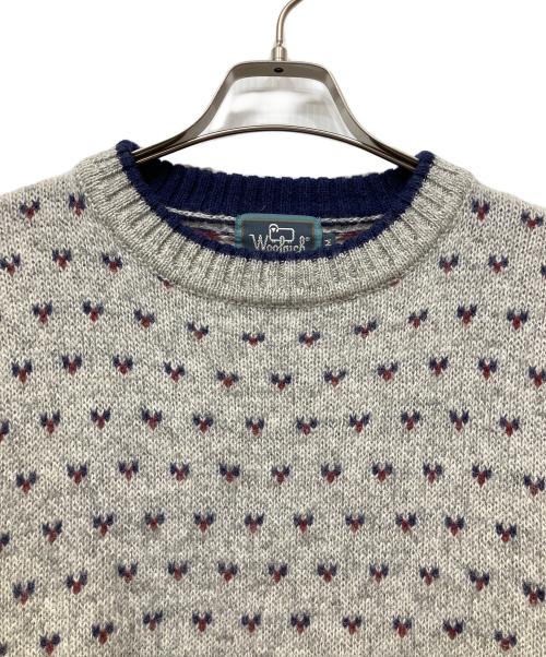 WOOLRICH（ウールリッチ）WOOLRICH (ウールリッチ) 厚手ニット グレー サイズ:Mの古着・服飾アイテム