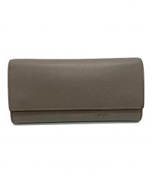 CELINE（セリーヌ）の古着「ラージフラップウォレット」｜ライトグレー
