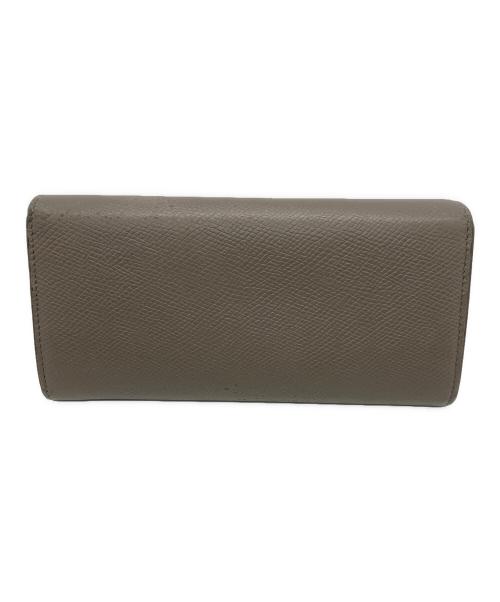 CELINE（セリーヌ）CELINE (セリーヌ) ラージフラップウォレット ライトグレーの古着・服飾アイテム