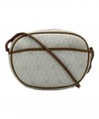 Christian Diorクリスチャン ディオール）の古着「ショルダーバッグ　ハニカム」｜ホワイト×ブラウン