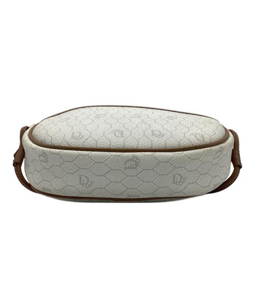 Christian Dior（クリスチャン ディオール）Christian Dior (クリスチャン ディオール) ショルダーバッグ　ハニカム ホワイト×ブラウンの古着・服飾アイテム