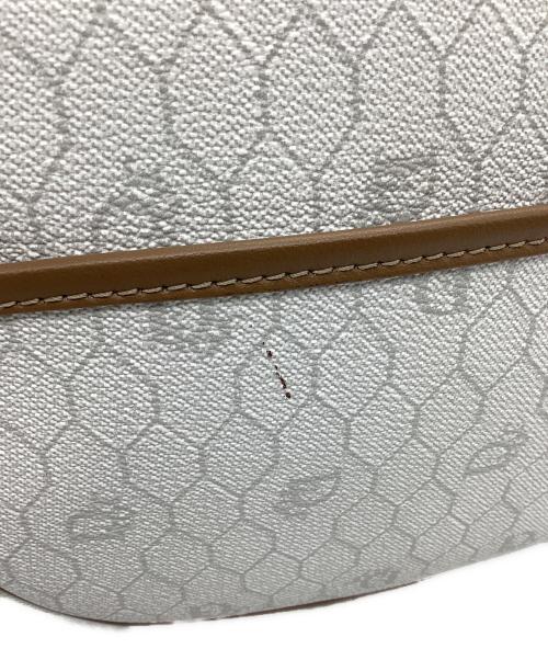 Christian Dior（クリスチャン ディオール）Christian Dior (クリスチャン ディオール) ショルダーバッグ　ハニカム ホワイト×ブラウンの古着・服飾アイテム