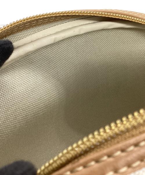 Christian Dior（クリスチャン ディオール）Christian Dior (クリスチャン ディオール) ショルダーバッグ　ハニカム ホワイト×ブラウンの古着・服飾アイテム