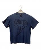 stussyステューシー）の古着「半袖カットソー」｜ネイビー