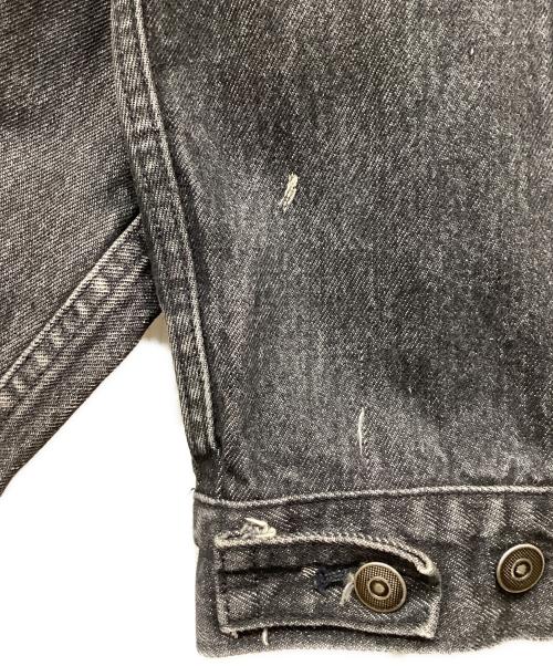 Marlboro Wind West（マールボロワイルドウエスト）Marlboro Wind West (マールボロワイルドウエスト) デニムジャケット カウボーイプリント ブラック サイズ:Lの古着・服飾アイテム