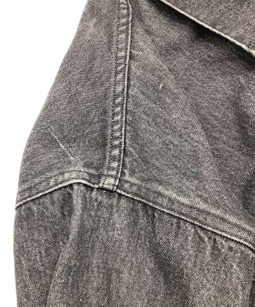 Marlboro Wind West（マールボロワイルドウエスト）Marlboro Wind West (マールボロワイルドウエスト) デニムジャケット カウボーイプリント ブラック サイズ:Lの古着・服飾アイテム