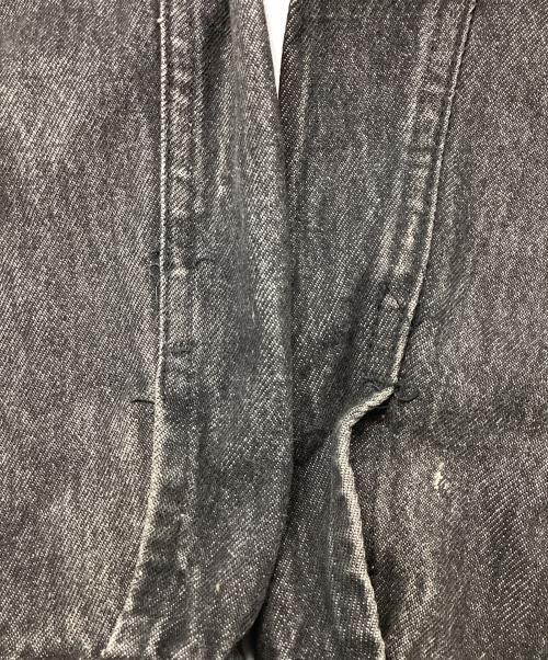 Marlboro Wind West（マールボロワイルドウエスト）Marlboro Wind West (マールボロワイルドウエスト) デニムジャケット カウボーイプリント ブラック サイズ:Lの古着・服飾アイテム