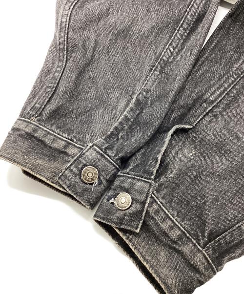 Marlboro Wind West（マールボロワイルドウエスト）Marlboro Wind West (マールボロワイルドウエスト) デニムジャケット カウボーイプリント ブラック サイズ:Lの古着・服飾アイテム