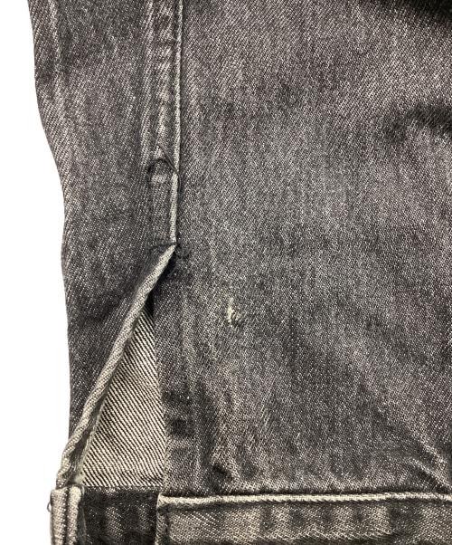 Marlboro Wind West（マールボロワイルドウエスト）Marlboro Wind West (マールボロワイルドウエスト) デニムジャケット カウボーイプリント ブラック サイズ:Lの古着・服飾アイテム