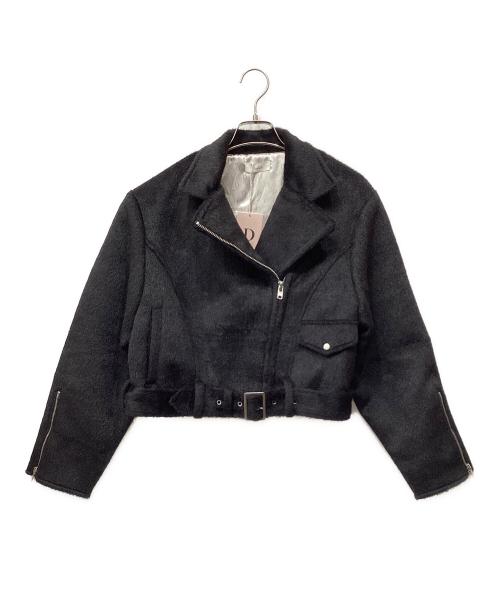 darich（ダーリッチ）darich (ダーリッチ) シャギーライダースジャケット ブラック サイズ:Freeの古着・服飾アイテム