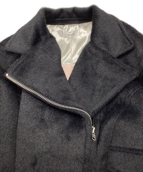darich（ダーリッチ）darich (ダーリッチ) シャギーライダースジャケット ブラック サイズ:Freeの古着・服飾アイテム